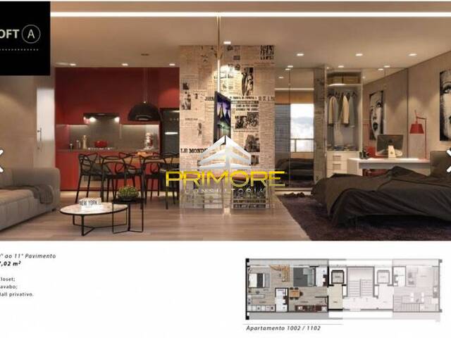 #PRI100 - Loft para Venda em Belo Horizonte - MG