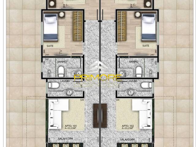 #PRI916 - Apartamento para Venda em Belo Horizonte - MG