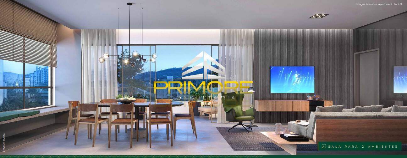 Apartamento área privativa 4 quartos, 2 suítes, 4 vagas no Sion
