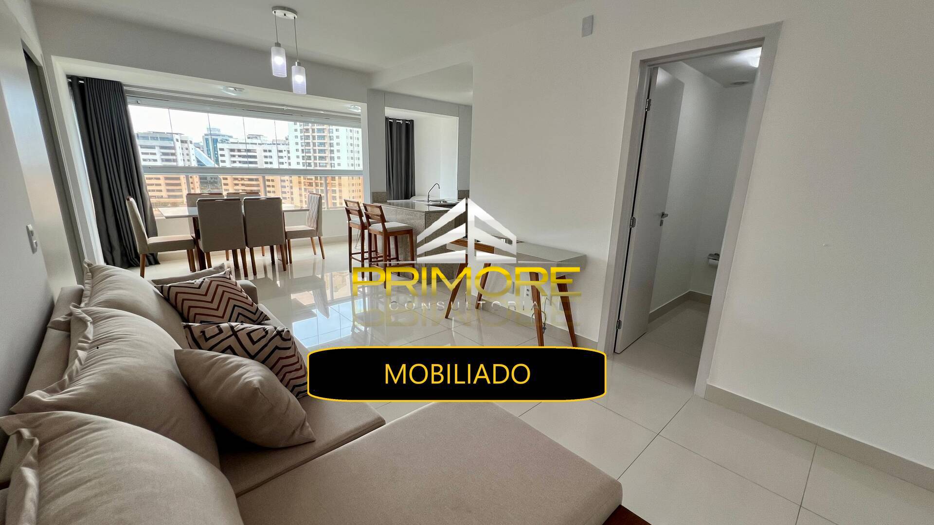 Apartamento mobiliado 1 quarto, 55m² com lazer completo no Vila da Serra
