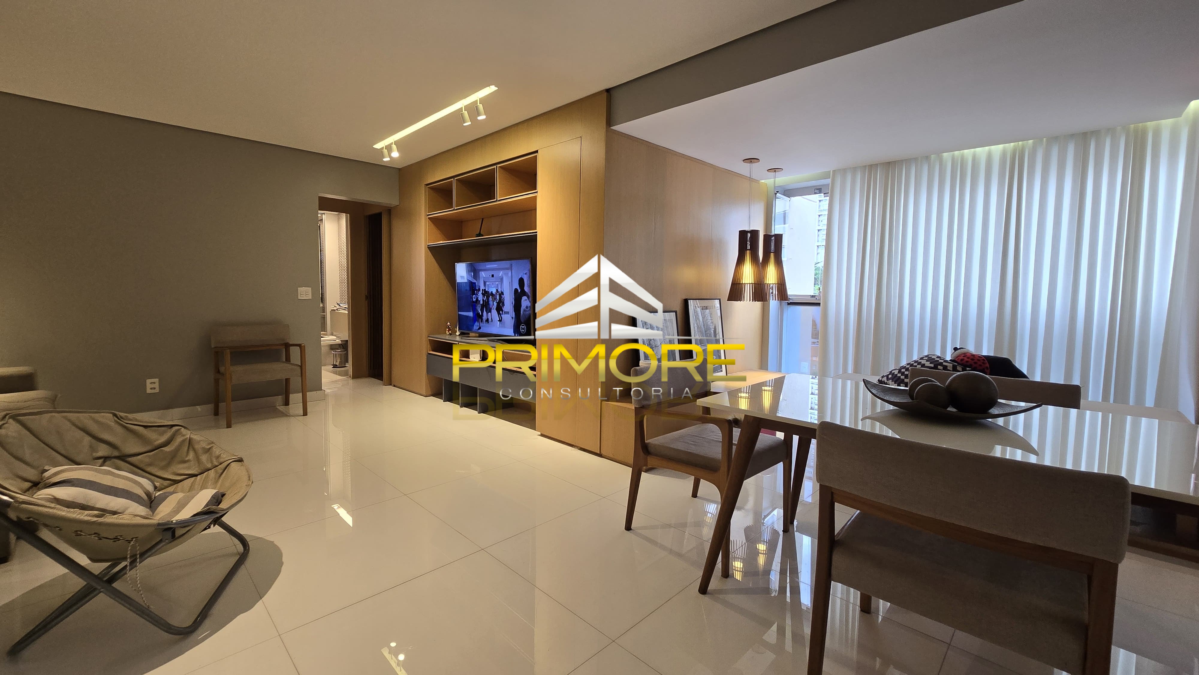 Apartamento mobiliado 3 quartos transformado em 2 e lazer no Vila da Serra
