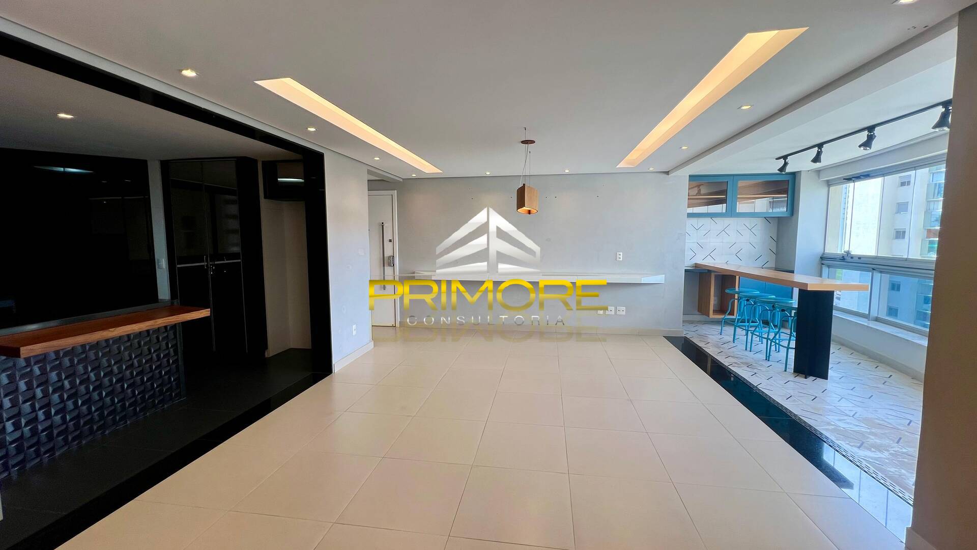 Apartamento Vila da Serra para locação com cozinha gourmet e varanda