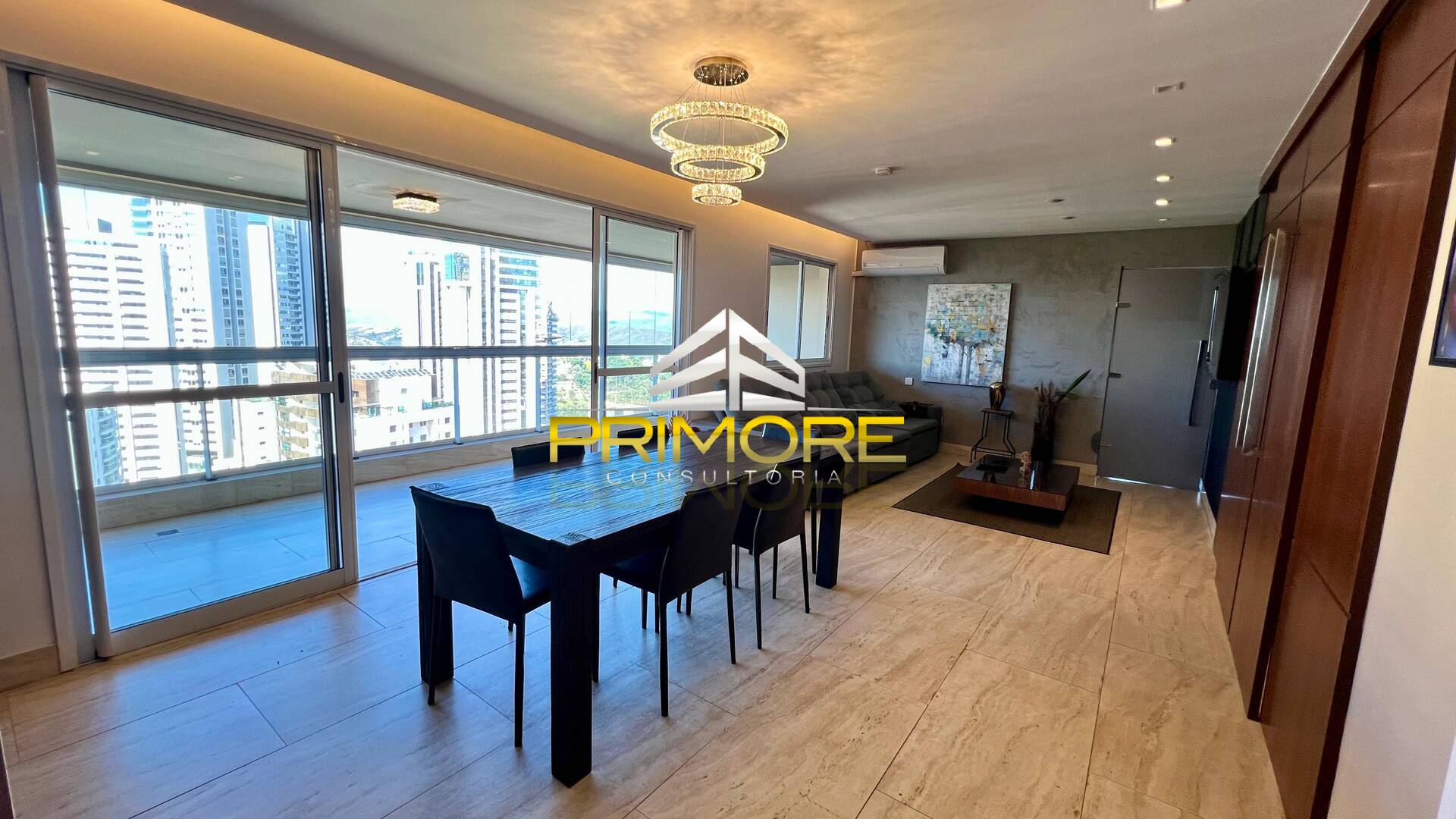 Apto Vila da Serra Moderno, Alto Padrão Mobiliado, Decorado e Climatizado