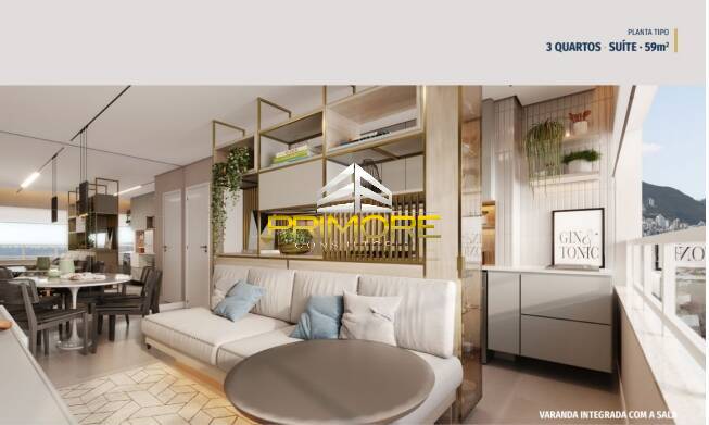 Apartamento 3 quartos com lazer completo no Estoril