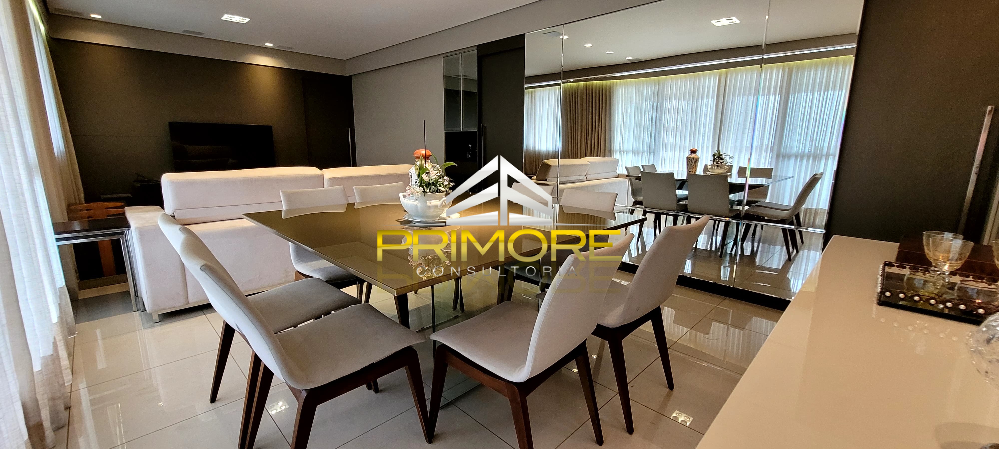 Aluguel apartamento mobiliado no Vila da serra com 3 suítes e lazer resort