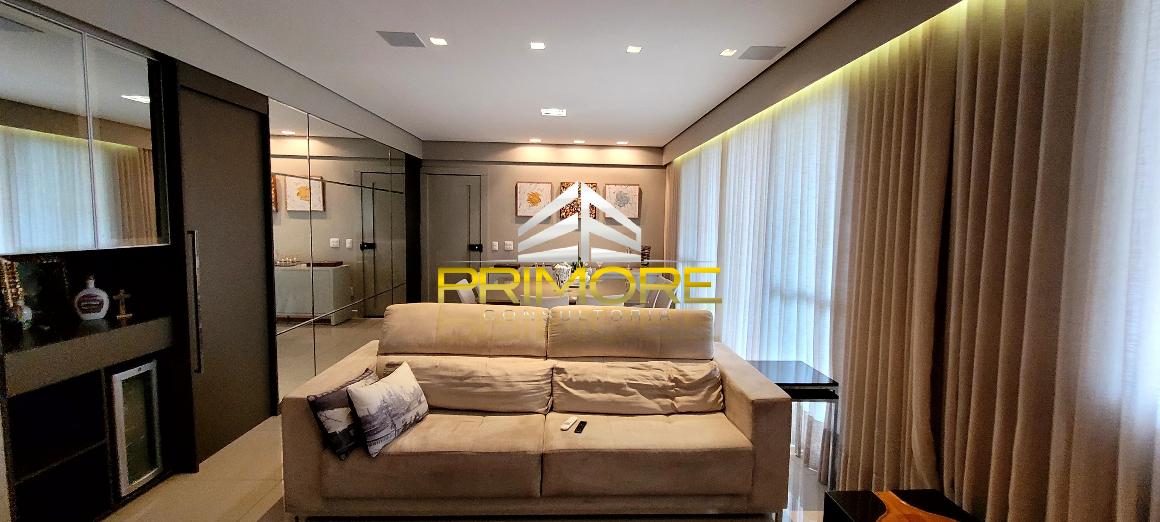 Aluguel apartamento mobiliado no Vila da serra com 3 suítes e lazer resort